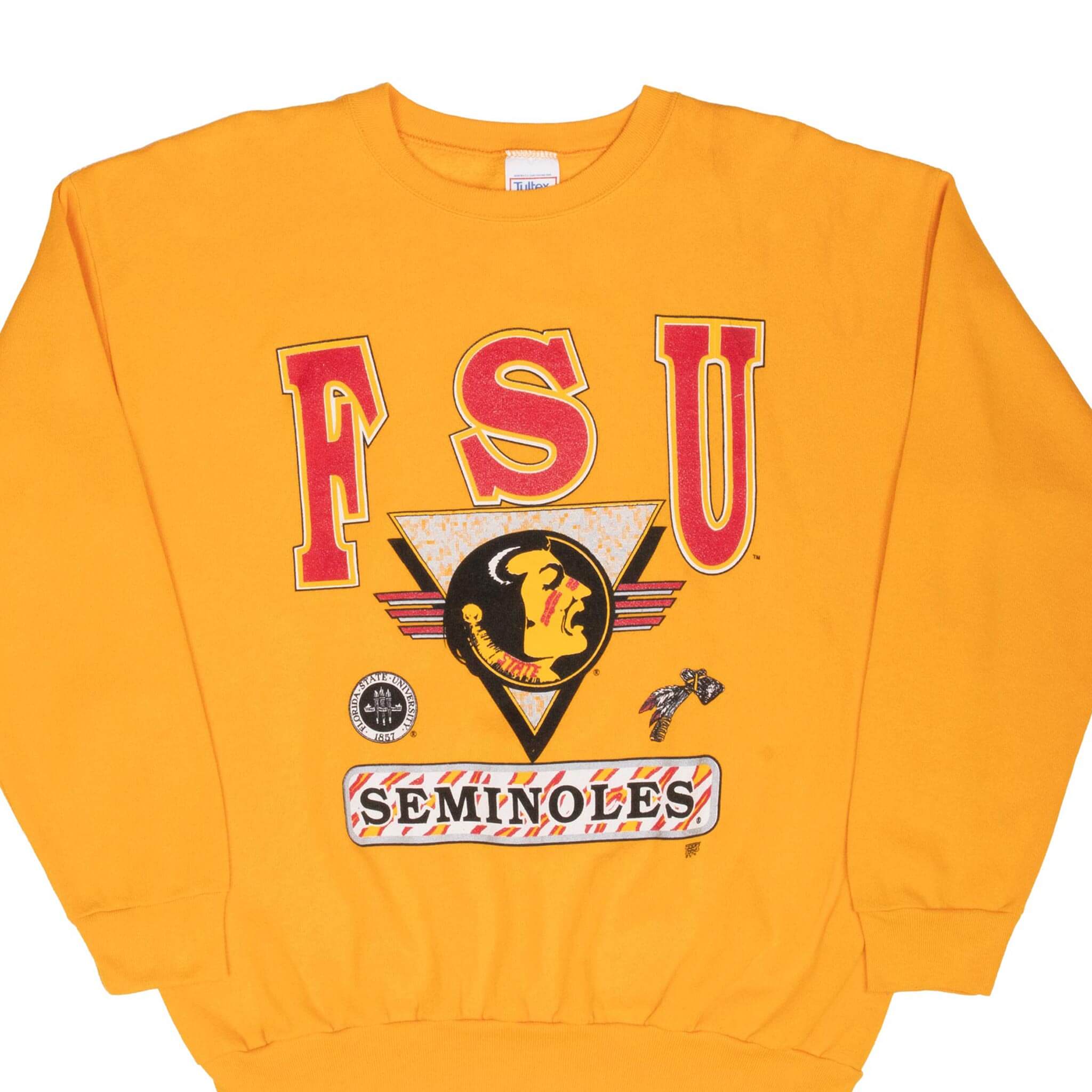 Vintage Florida State Seminoles FSU Sweatshirt 1990s XL - Retro College Football Fan Apparel - Made in USA - Perfect for Game Day, Tailgating & Casual Wear