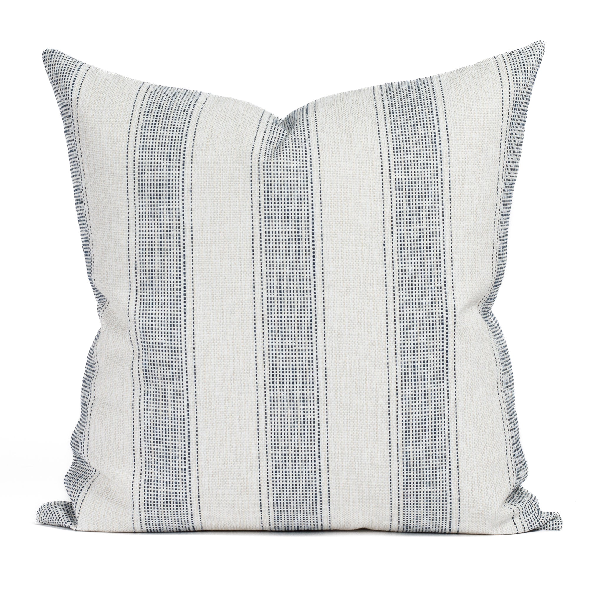 Revitalize 22x22 Outdoor Pillow in Denim Blue - Waterproof Patio Cushion for Garden, Poolside & Porch Decor