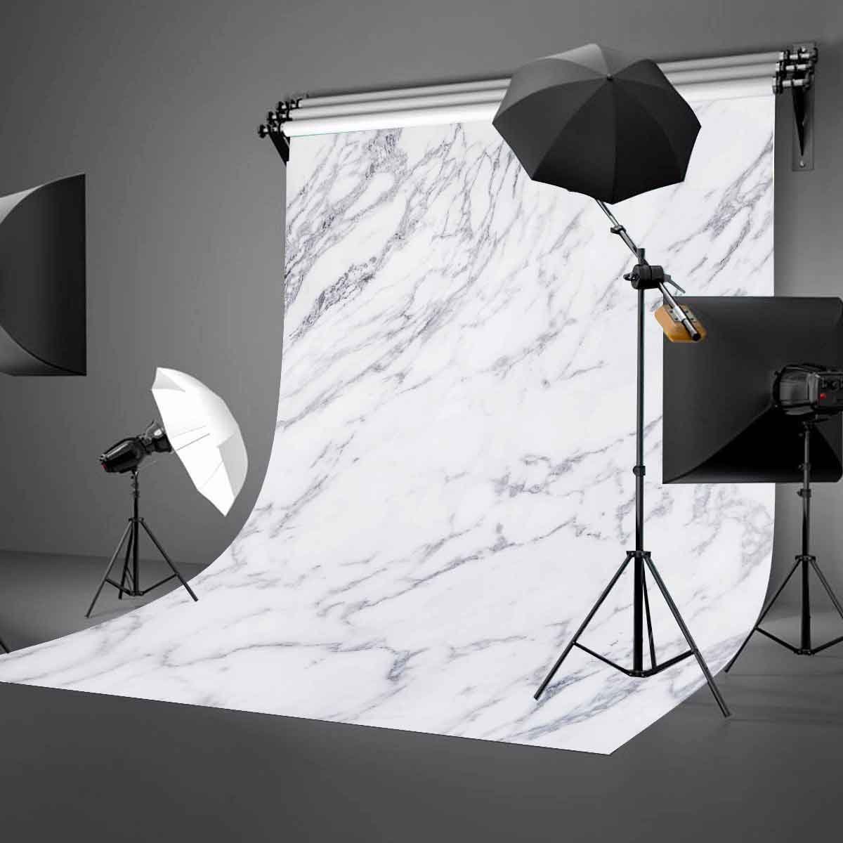 5x7ft Custom Marble Texture Photography Backdrop - Studio Photo Background for Portraits, Events & Social Media Content Creation