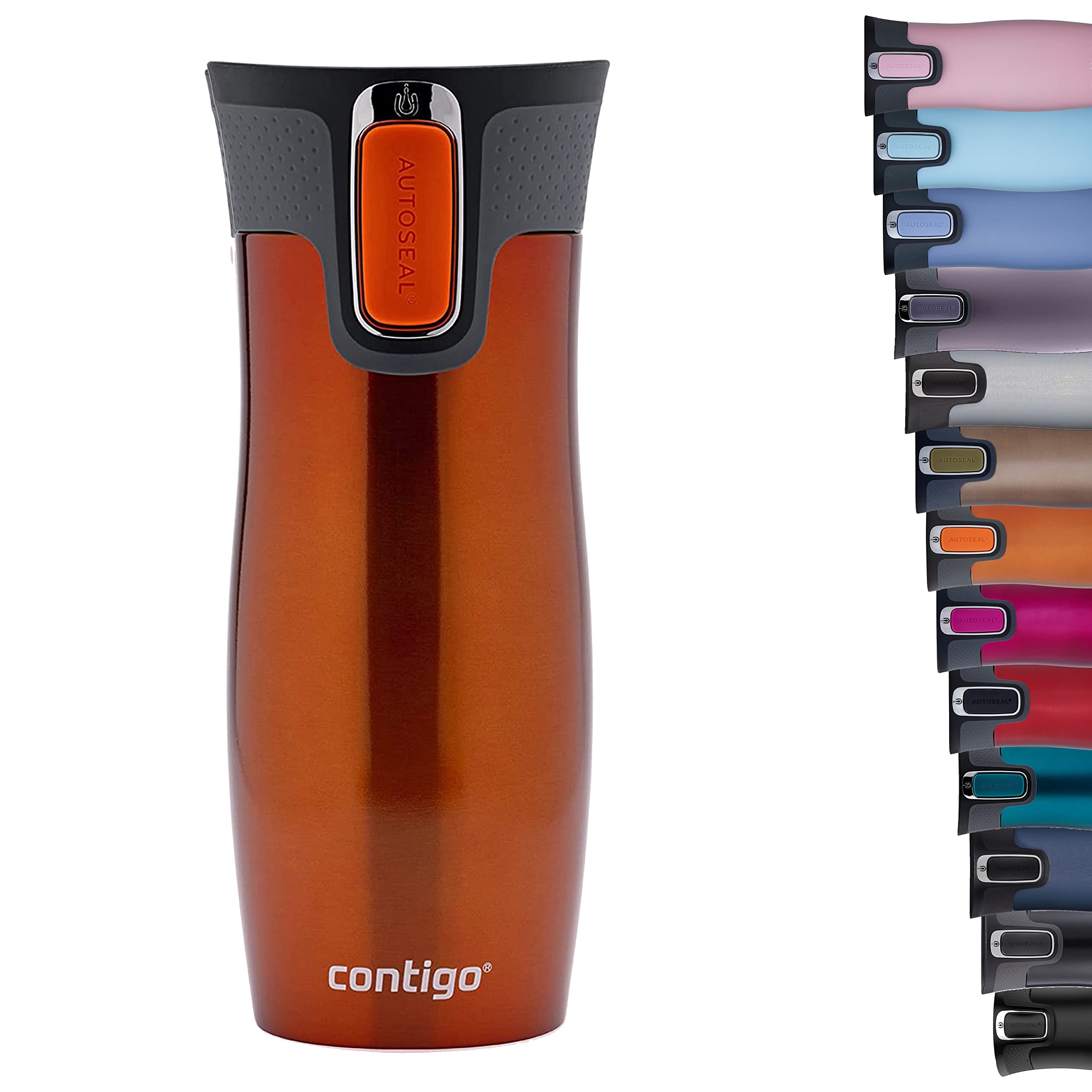 Contigo West Loop Autoseal Stainless Steel Travel Mug - 20oz Vacuum Insulated Thermos, Leakproof Coffee Tumbler with BPA-Free Lid for Hot & Cold Drinks - Perfect for Commuting, Office & Outdoor Activities