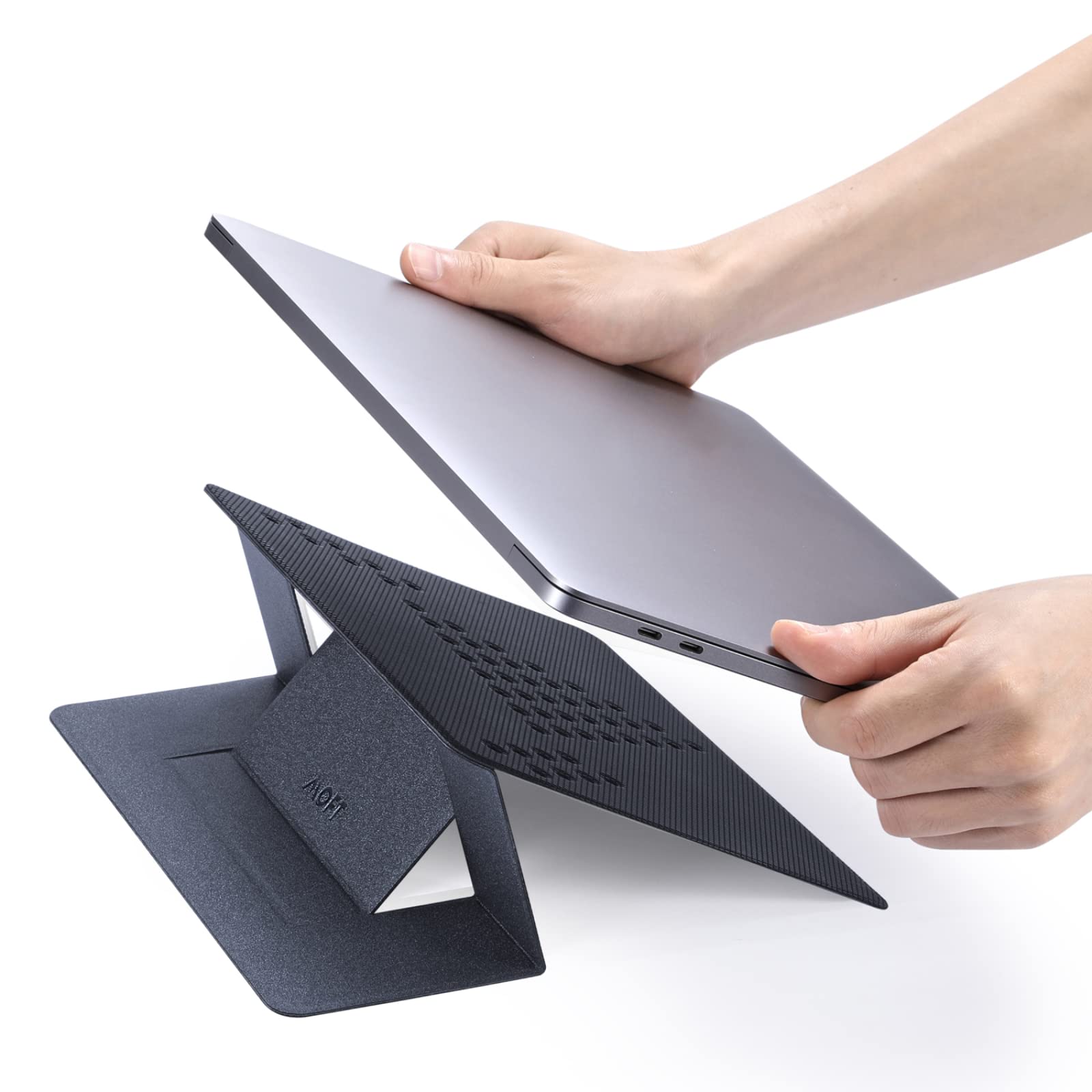 MOFT Adjustable Laptop Stand for Desk - 15° & 25° Ergonomic MacBook Stand, Universal Computer Riser Fits 11.6