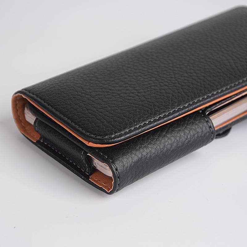 iPhone 13 Pro Leather Belt Clip Holster Case - Premium Phone Pouch with Secure Clip for Men & Women - Perfect for Hiking, Running, and Outdoor Activities