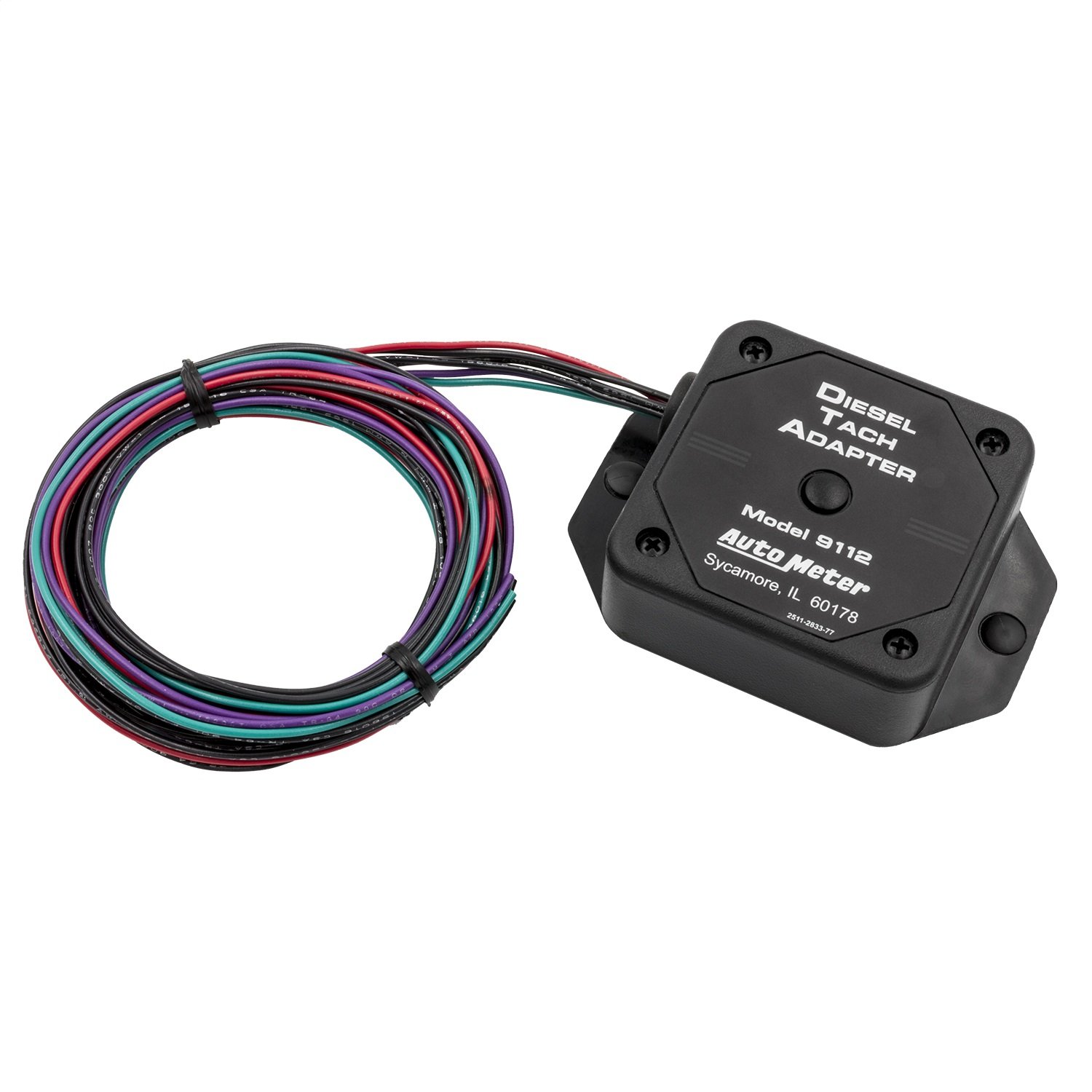 Auto Meter 9112 RPM Signal Adapter - Universal Tachometer Accessory for Car, Truck & Motorcycle - Black - Perfect for Performance Tuning & Engine Diagnostics