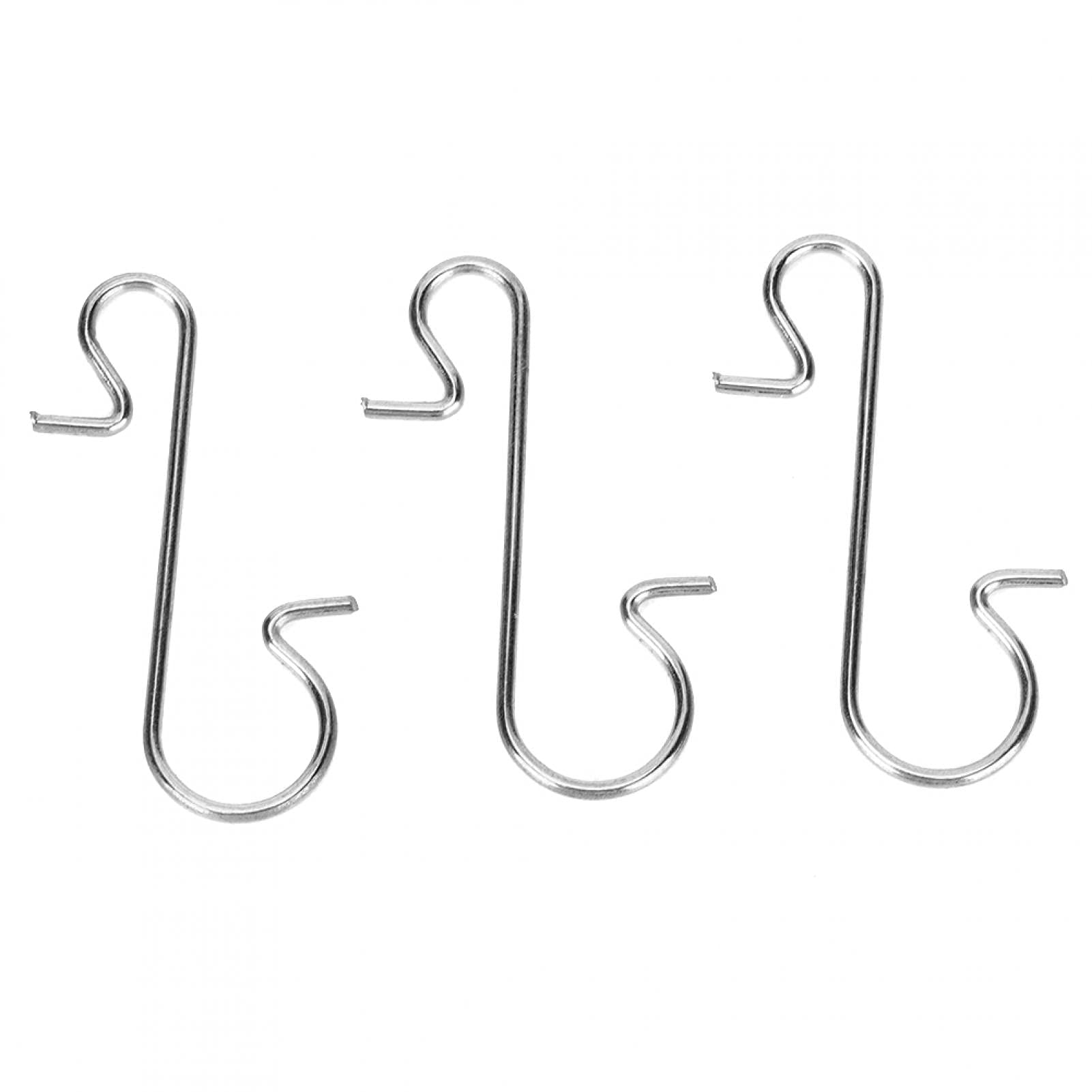 100pcs Christmas Ornament Hooks - Durable Metal S-Hooks for Hanging Tree Decorations, White Ornament Hangers - Perfect for Christmas Tree Decor, Wreaths, Stockings & Holiday Displays