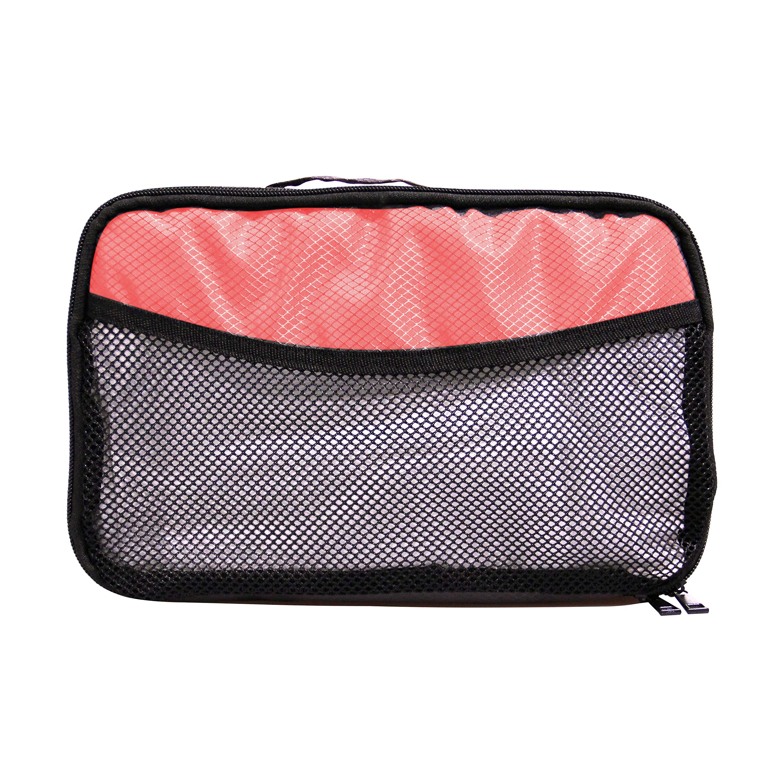 Travel Packing Cubes Set of 3 (S/M/L) - Lightweight Mesh Organizer Bags for Luggage, Reusable & Portable - Watermelon Pink | Perfect for Vacations, Business Trips & Weekend Getaways