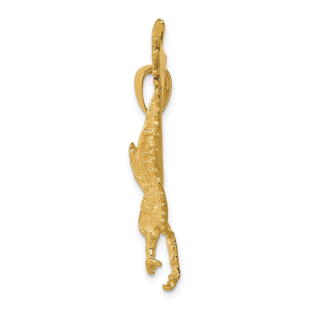 Gold Detailed Large Eagle Landing Pendant Necklace - Model C3489 | Elegant Jewelry for Men & Women | Perfect for Gifts, Parties, and Special Occasions