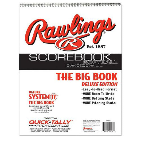 Big Book Baseball Scorebook - Official Game Tracker for Baseball & Softball | Perfect for Coaches, Players & Fans | Record Stats, Hits & Runs