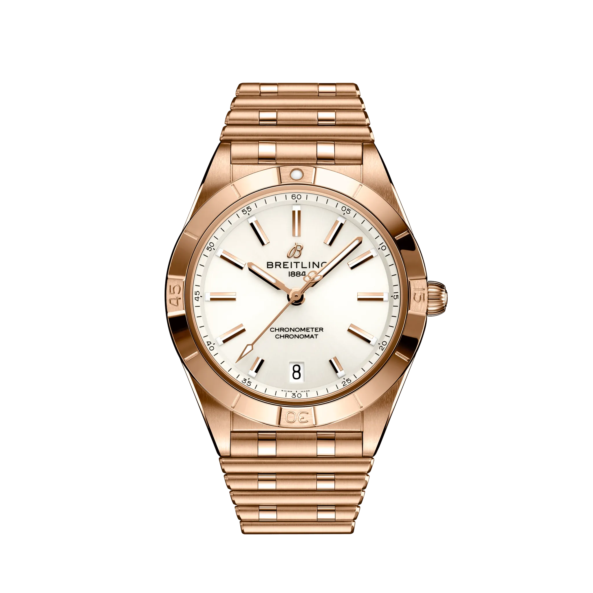Breitling Chronomat Automatic 36 18k Rose Gold Men's Luxury Watch - Perfect for Business, Formal Events & Special Occasions
