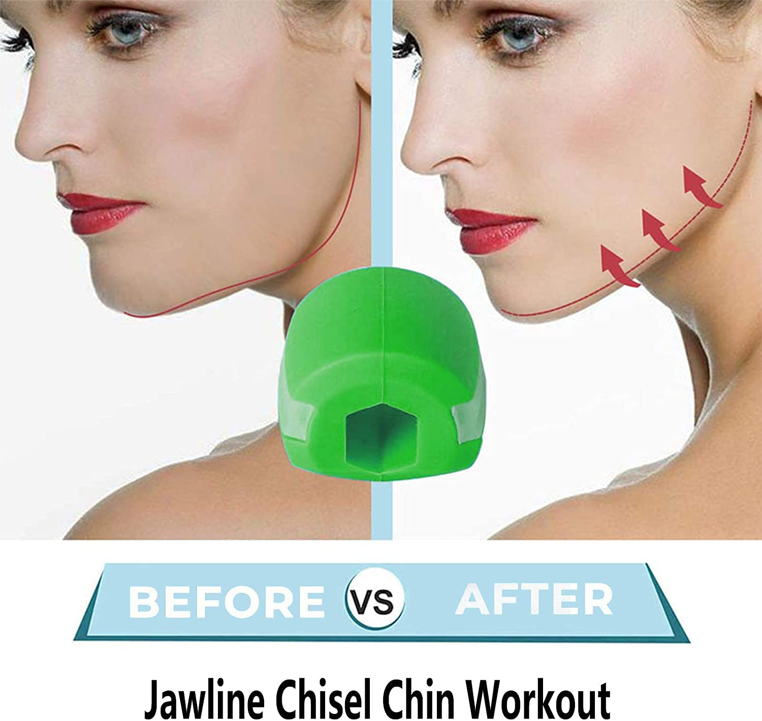 Kixre Jaw Exerciser Ball & Neck Toning Exerciser - Double Chin Reducer, Face Slimming Jawline Shaper for Men & Women | Strengthen Facial Muscles & Define Jawline | Perfect for Home Workouts, Office Breaks & Travel Fitness