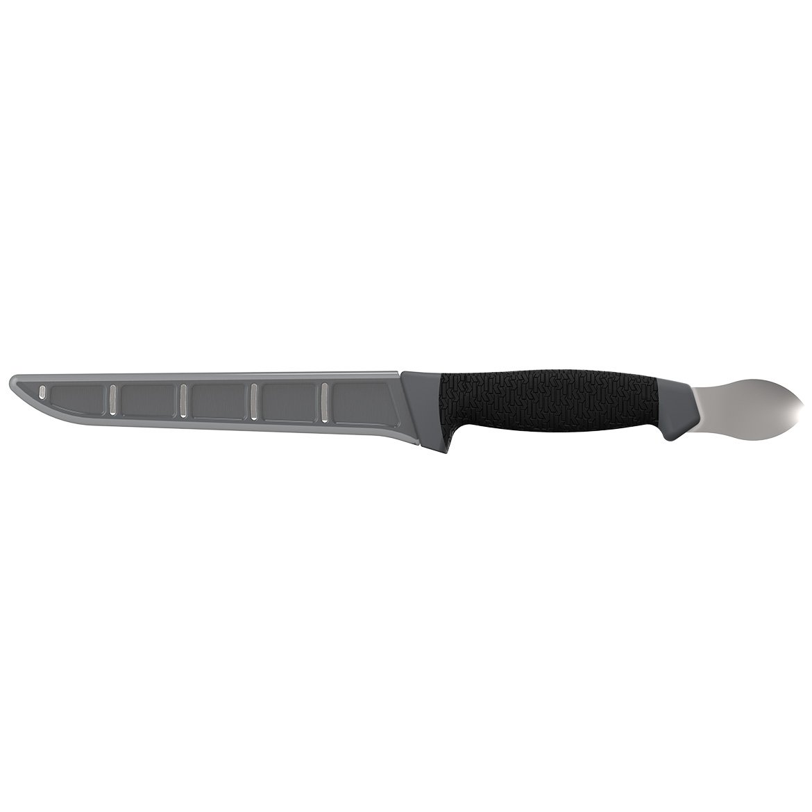Kershaw 7-Inch Boning and Fillet Knife with Spoon – High-Quality Stainless Steel Blade & Protective Sheath – 2-in-1 Fishing Tool for Anglers – Perfect for Hunting, Camping, and Outdoor Cooking
