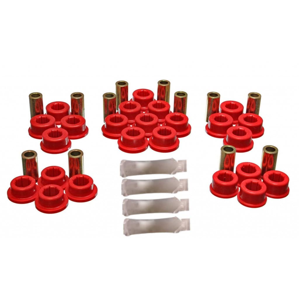 Energy Suspension Rear Control Arm Bushing Set (Red) for 1987-1992 Toyota Supra | 8.3127R | Improves Handling & Ride Comfort for Street & Track Performance