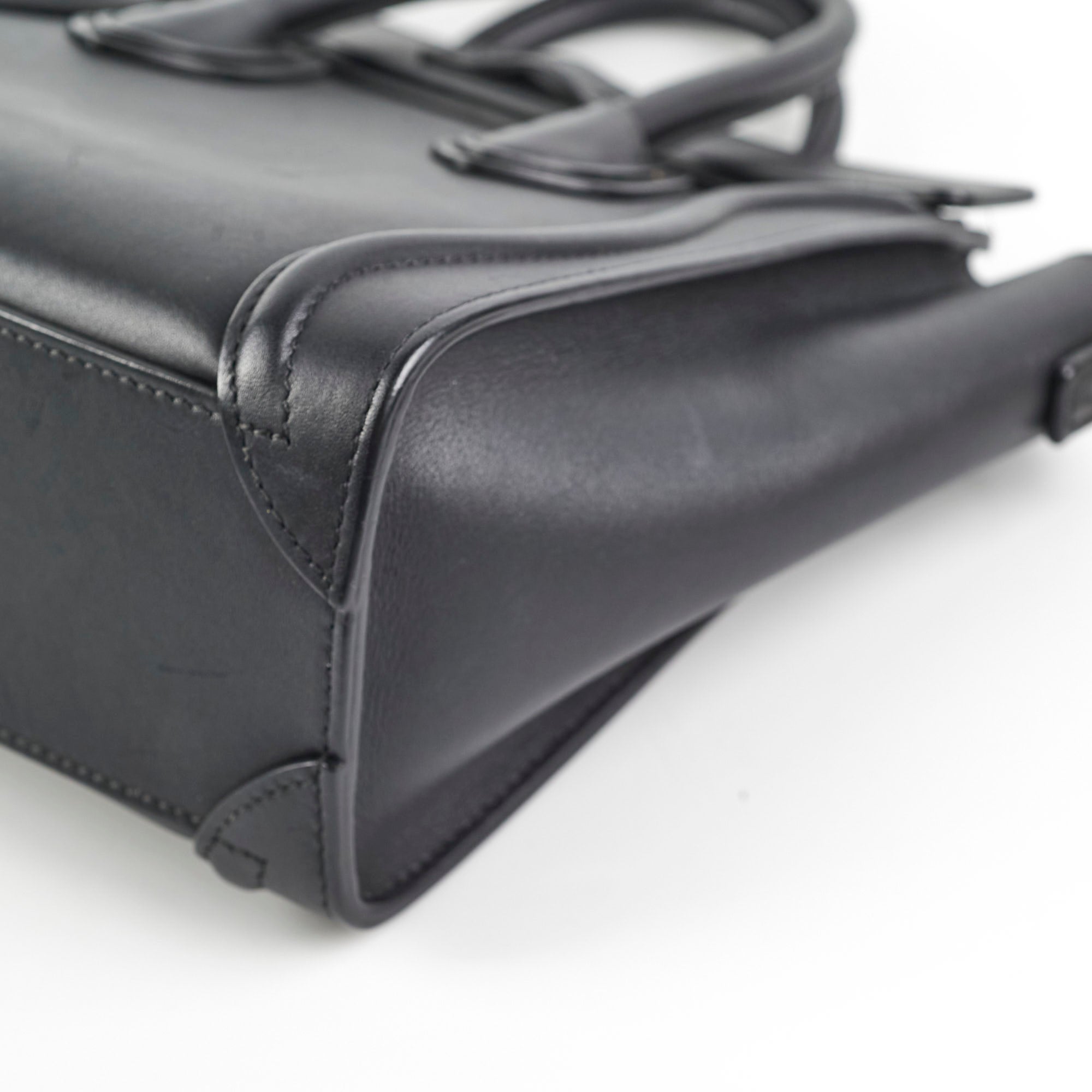 Celine Luggage Nano Black Handbag - Luxury Leather Tote Bag for Women | Perfect for Work, Travel & Everyday Use