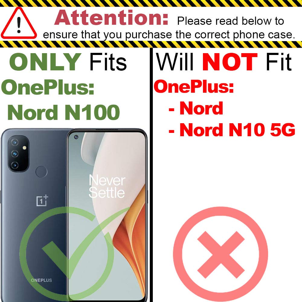 OnePlus Nord N100 Wallet Case with RFID Blocking - Premium Leather Pouch & Flip Folio Stand (Rose Gold) - Perfect for Travel, Business & Everyday Use