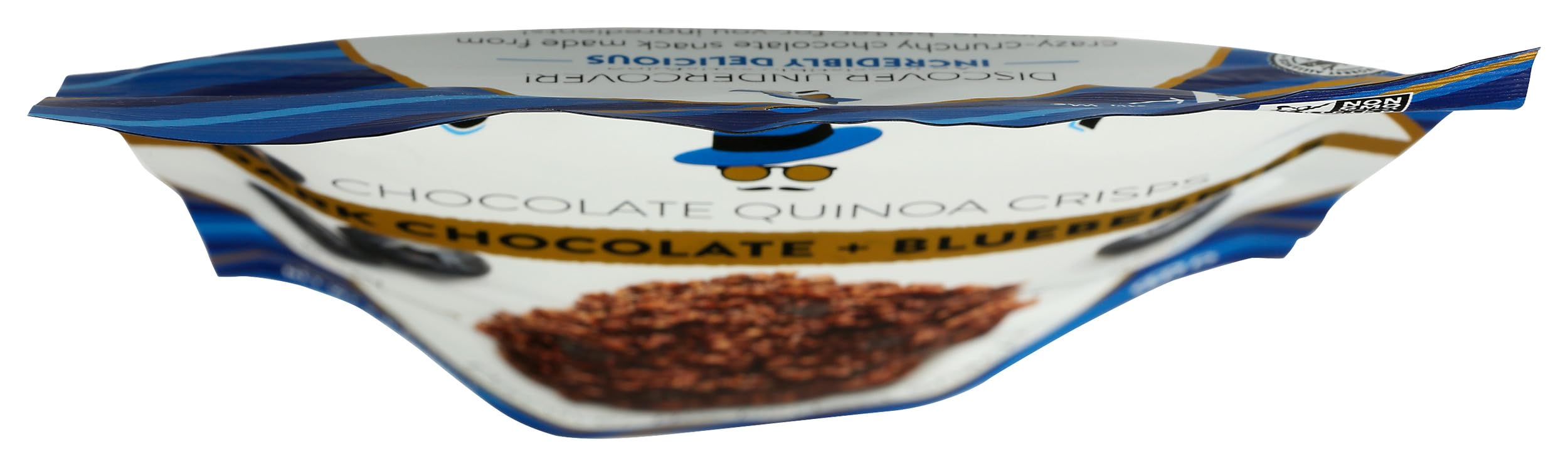 Undercover Chocolate CO Dark Chocolate with Blueberries & Crispy Quinoa Snack - 2oz | Healthy Gluten-Free Superfood Treat for Hiking, Office Snacks & Gift Baskets