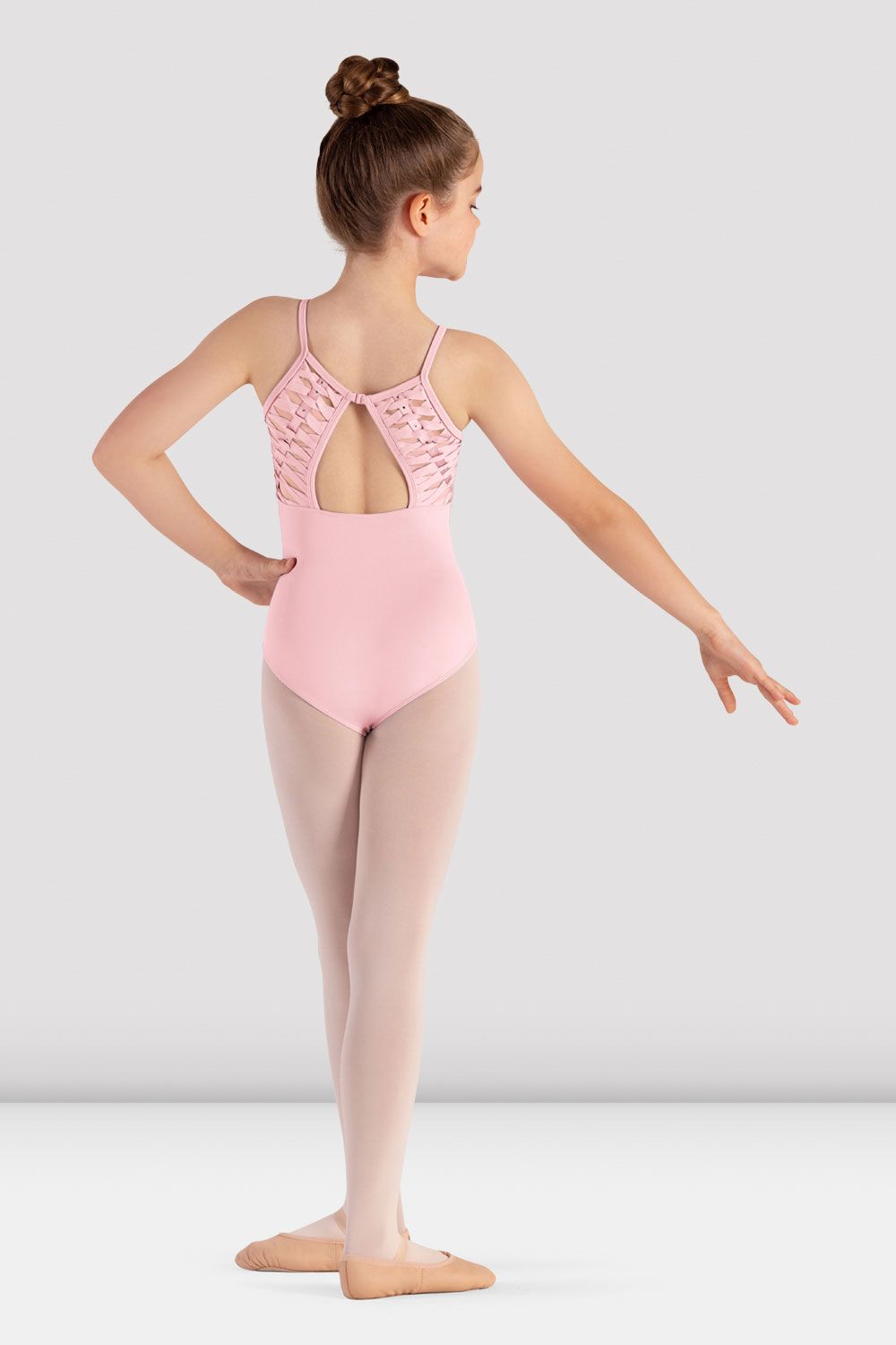 Olivea Girls' Open Back Leotard - Dance Gymnastics Ballet Performance & Practice Wear