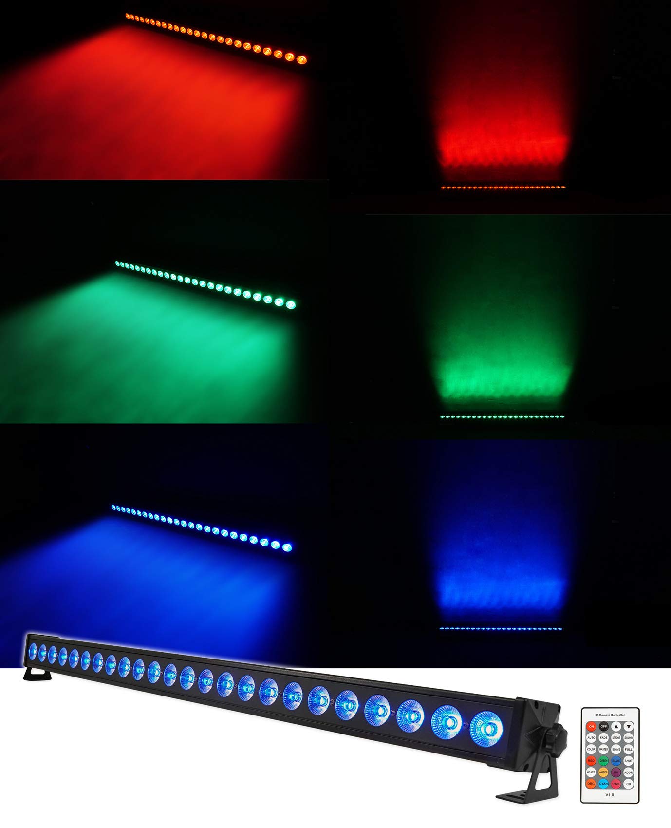 American DJ Fog Fury Jett DMX Vertical Fog Machine with Rechargeable LED Light Bar - Professional DJ Equipment for Stage Shows, Concerts, and Nightclubs