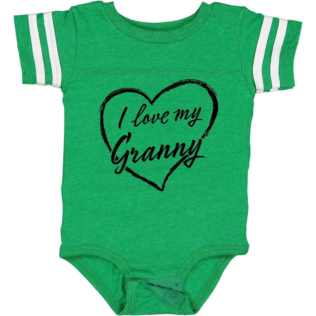 Inktastic I Love My Granny Black Chalk Heart Baby Bodysuit - Cute Infant Onesie for Grandparents Day, Family Reunions & Photo Shoots
