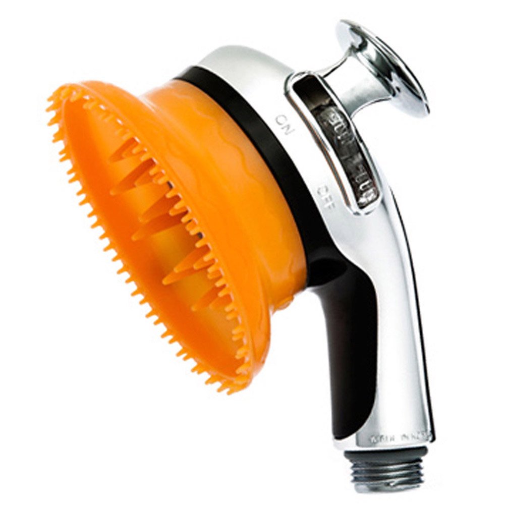 Simo Tech PET Shower Head Massage Bath Brush - Grooming Tool for Dogs & Cats - Waterproof Pet Cleaning Brush for Puppy Bath Time & Spa Day at Home
