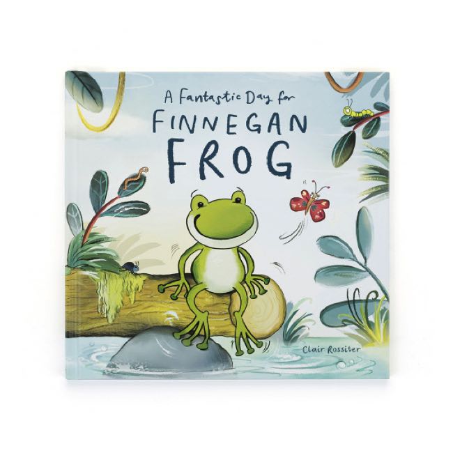 Jellycat A Fantastic Day For Finnegan Frog Book - Adorable Plush Storybook for Kids | Perfect Bedtime Reading & Gift for Toddlers
