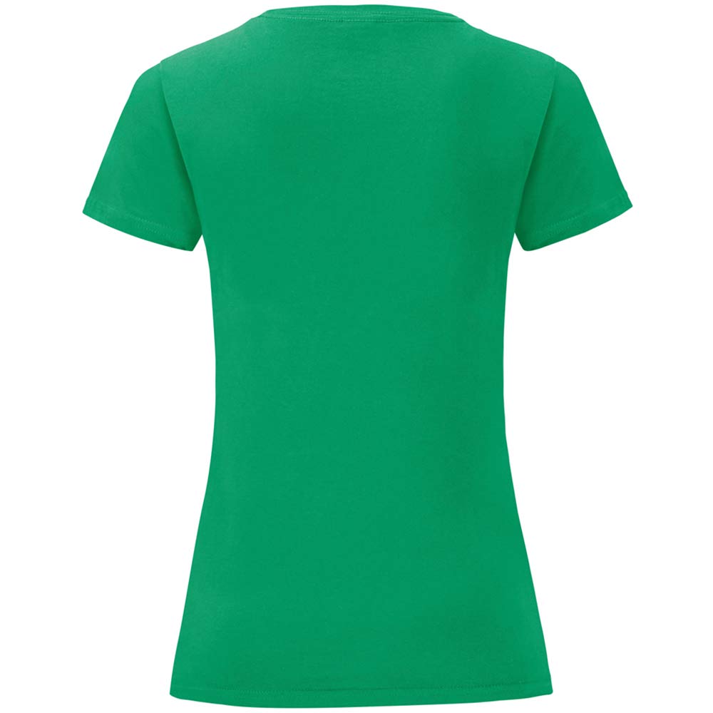Fruit of the Loom Women's Iconic T-Shirt - XXL Size in Kelly Green | Soft Cotton Crewneck Tee for Casual Wear, Workouts & Everyday Comfort