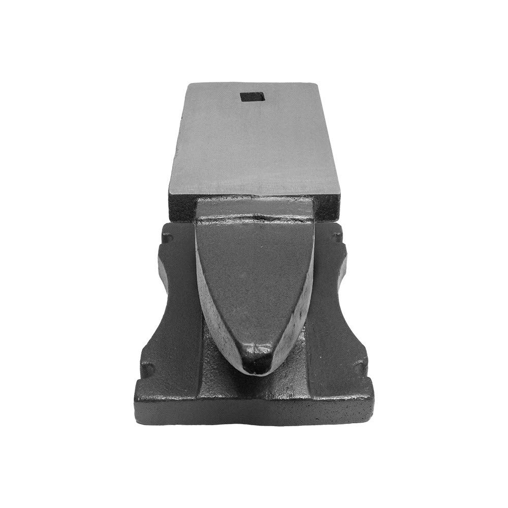 Prolinemax 100 Lbs Heavy Duty Cast Iron Anvil for Blacksmithing - Long Horn Design with Hardy Hole - Perfect for Metalworking, Forging, and DIY Projects