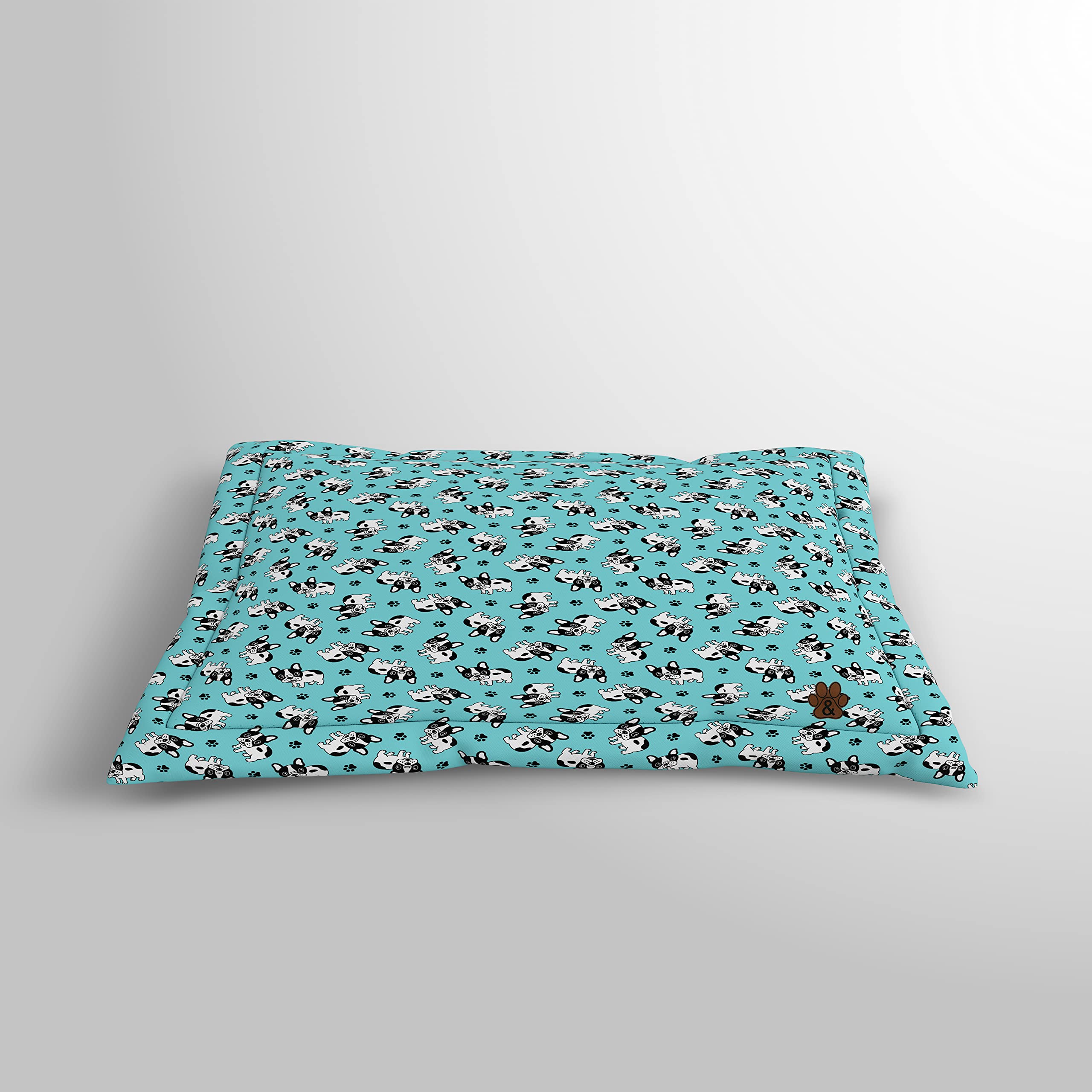 Premium Dog Bed Mat for Large, Medium & Small Dogs & Cats - Non-Slip Bottom, Machine Washable Pet Mattress (Pattern 03, Large) - Perfect for Crates, Floors & Pet Travel