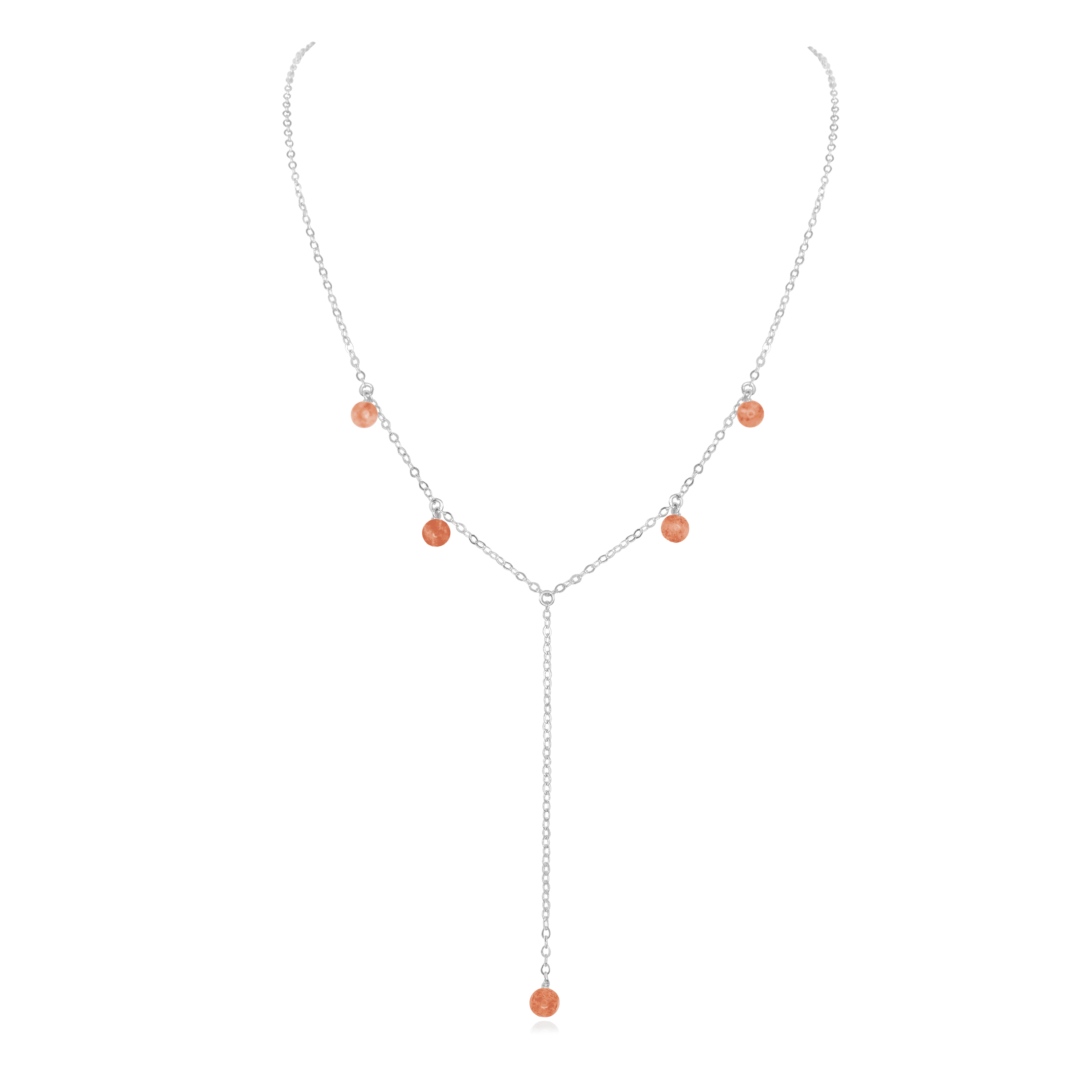 Sunstone Boho Lariat Necklace - Handmade Bohemian Layering Jewelry for Women | Perfect for Festivals, Weddings & Everyday Boho Chic Style