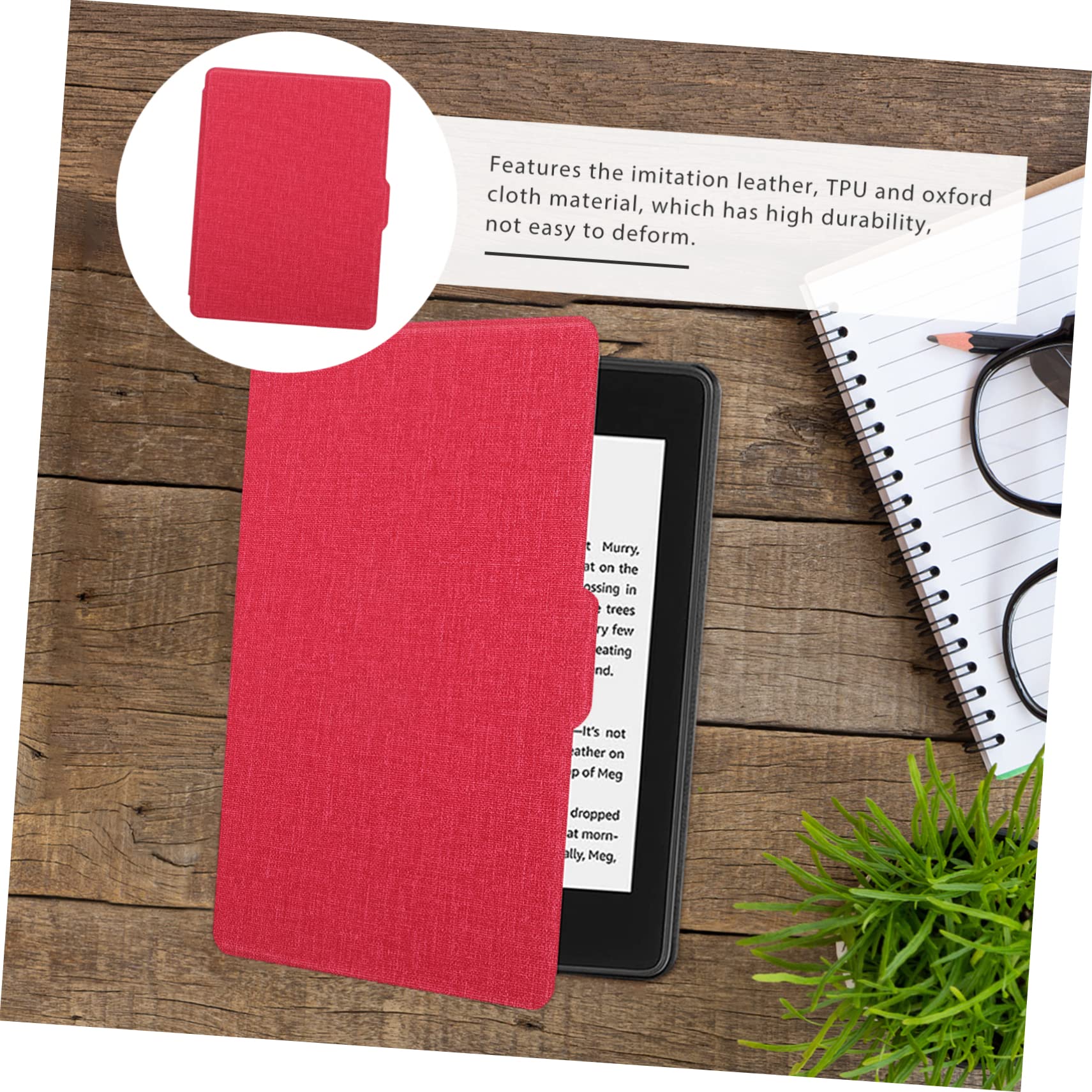 7-Piece Ebook Reader Case Set - Premium TPU Protective Cover with Auto Wake/Sleep Function for Kindle, Nook, and Kobo - Durable & Stylish E-Reader Shell for Reading at Home, Travel, and Daily Commute