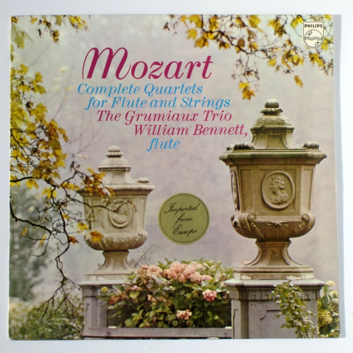 Mozart Complete Quartets for Flute and Strings - Grumiaux Trio & William Bennett | Classical Music CD for Relaxation & Dinner Parties