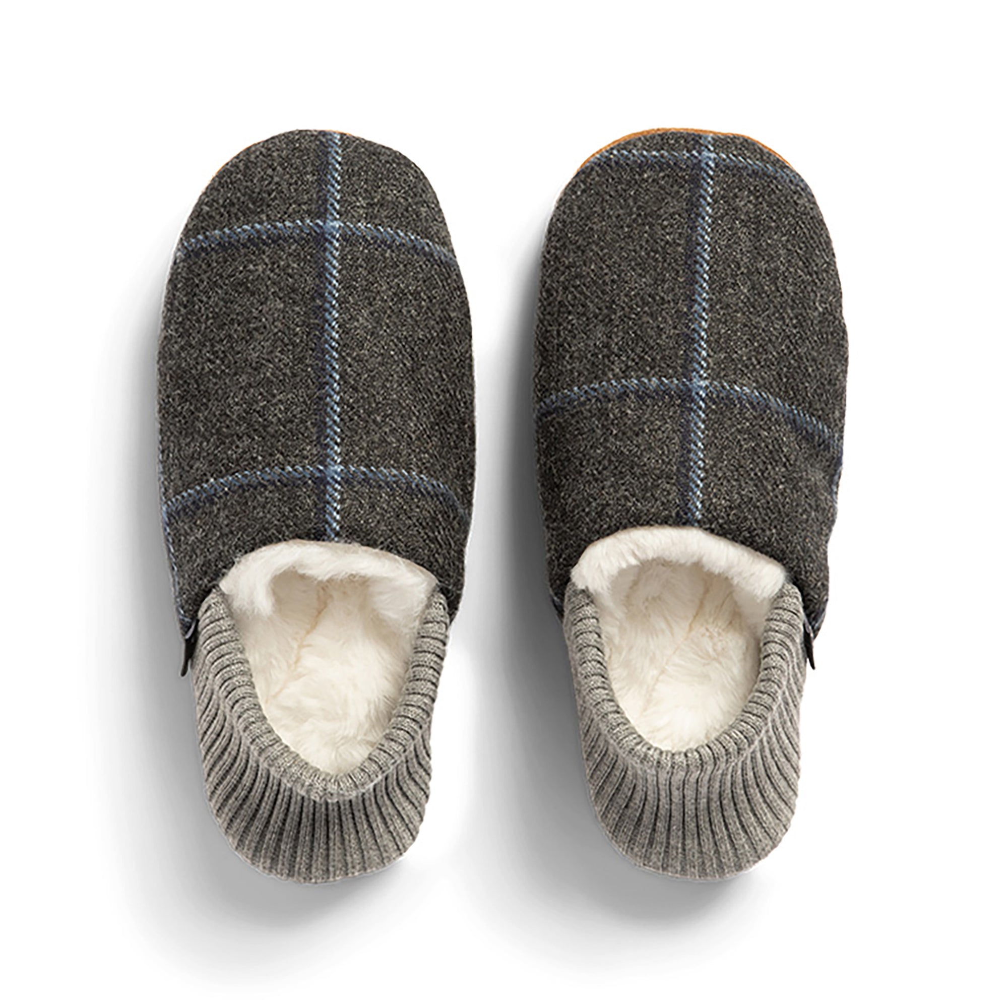Finn Tweed House Shoes - Warm Fur Lined Indoor Slippers for Men & Women - Cozy Home Comfort for Winter & Relaxation