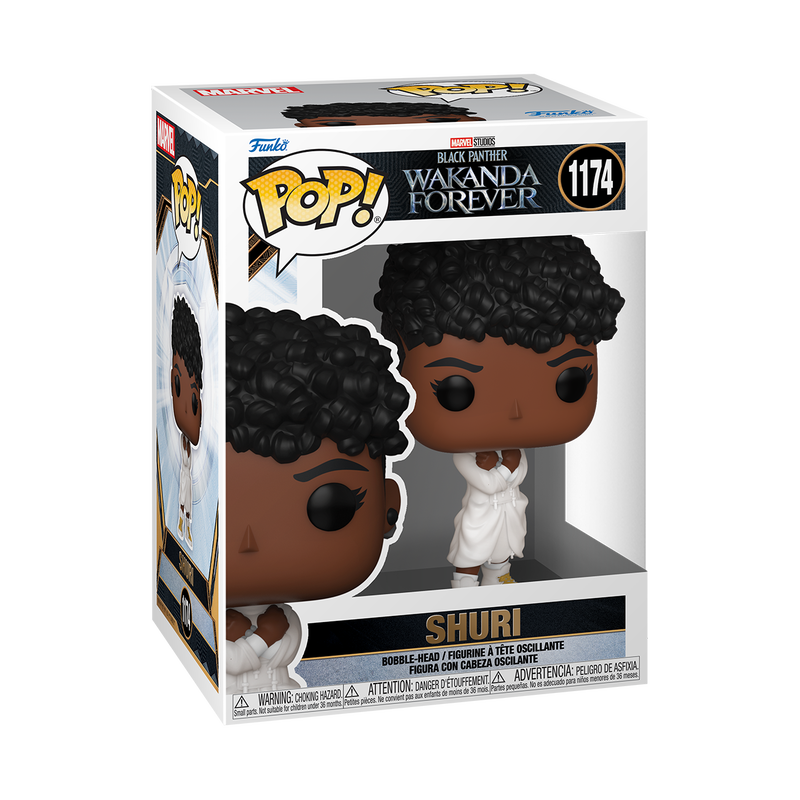 Shuri Funko Pop Vinyl Figure - Marvel Black Panther Wakanda Forever Collectible #1174 with Protector Case - Perfect for Marvel Fans, Collectors, and Gift Giving