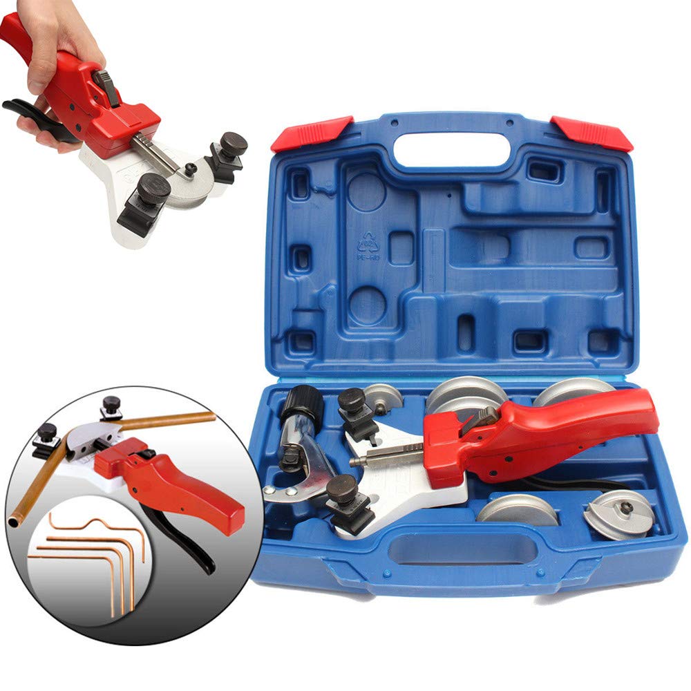 NEWTRY 90 Degree Manual Copper Pipe Bender Kit (3/16