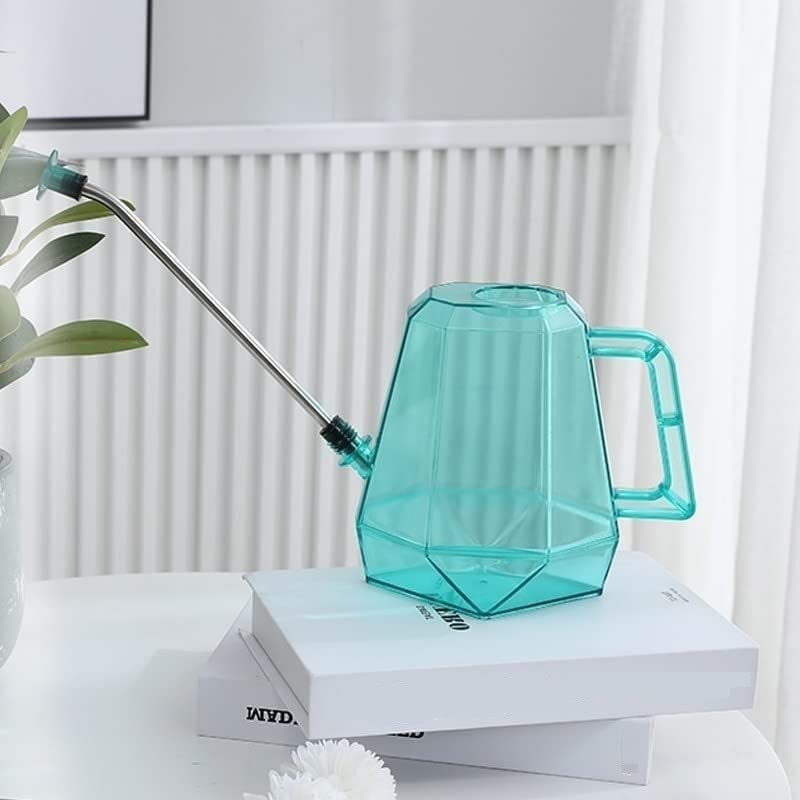 Stainless Steel Long Spout Watering Can with Spray Bottle - Plastic Garden Watering Pot for Indoor Plants, Flowers, and Outdoor Gardening Tools | Perfect for Home, Lawn, and Greenhouse Use