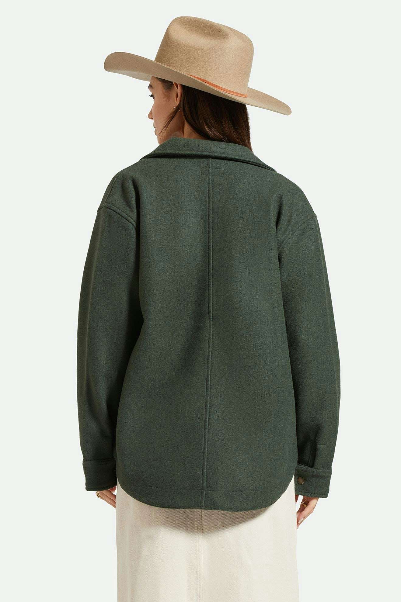 Durham Shirt Jacket for Men - Lightweight Water-Resistant Outdoor Jacket in Deep Forest Green - Perfect for Hiking, Camping & Casual Wear