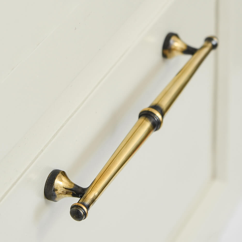 Vintage Antique Brass Regency Cabinet Pull Handle - Elegant Drawer & Cabinet Hardware for Kitchen, Bathroom & Furniture Restoration