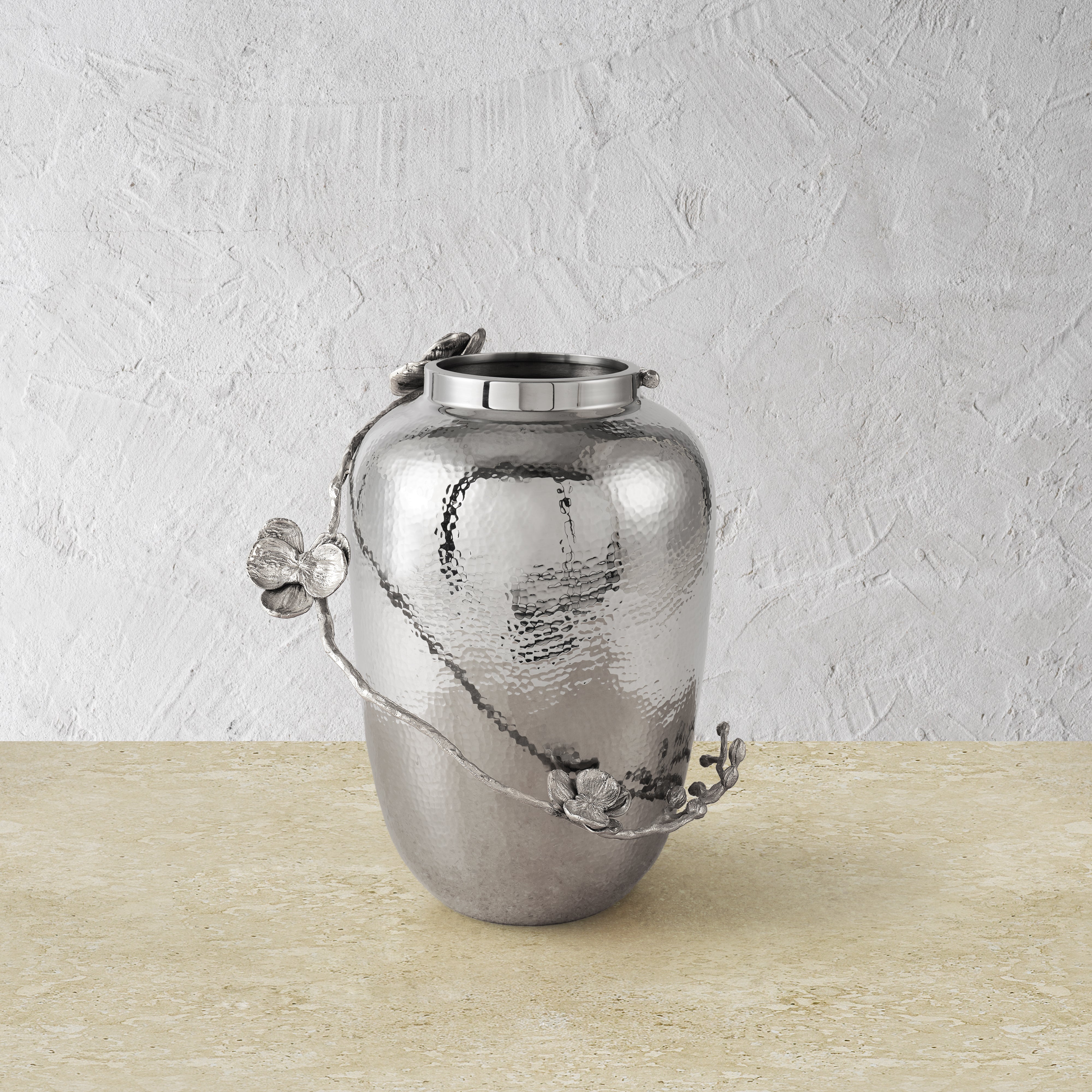 Elegant White Orchid Vase - Modern Ceramic Flower Pot for Home Decor, Wedding Centerpieces & Office Desk Accessories