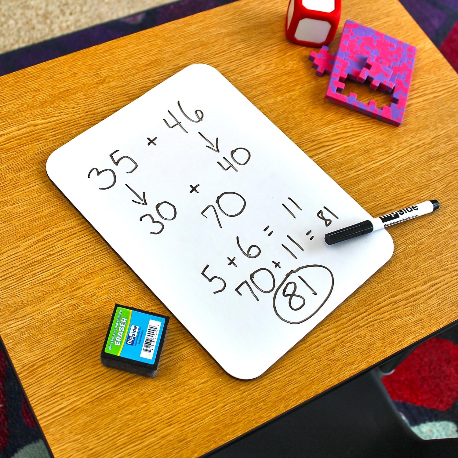 Flipside 21004 Dry-Erase Board 9x12 Inches - 12 Pack White Whiteboard for Office, Classroom & Home - Perfect for Notes, Reminders & Presentations