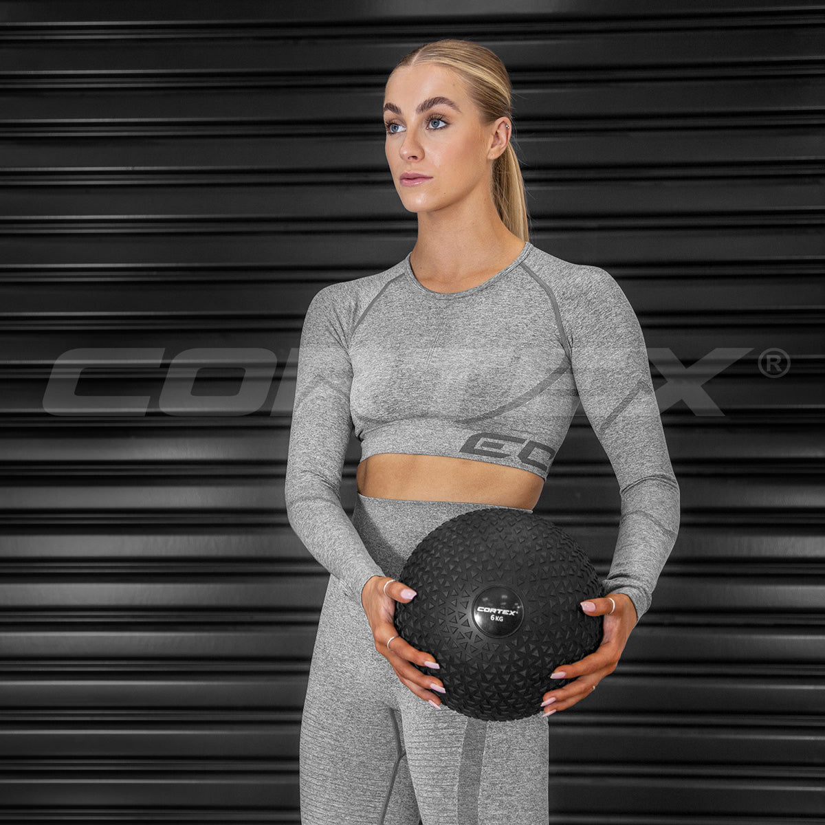 12kg Slam Ball by CORTEX - Heavy Duty Workout Equipment for CrossFit, Strength Training & Home Gym Fitness