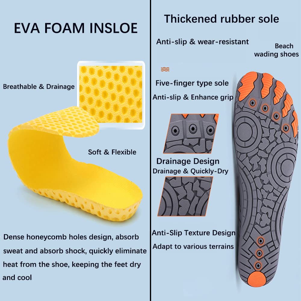 **Women's & Men's Quick-Dry Water Shoes - Barefoot Aqua Shoes for Swimming, Beach, Yoga & Outdoor Sports**