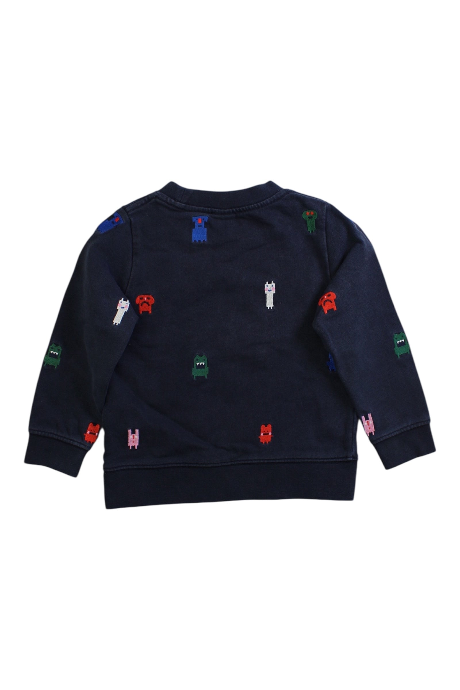 Arket Embroidered Cotton Crewneck Sweatshirt for Babies 12-24 Months - Soft & Comfortable Unisex Pullover for Playtime & Outings