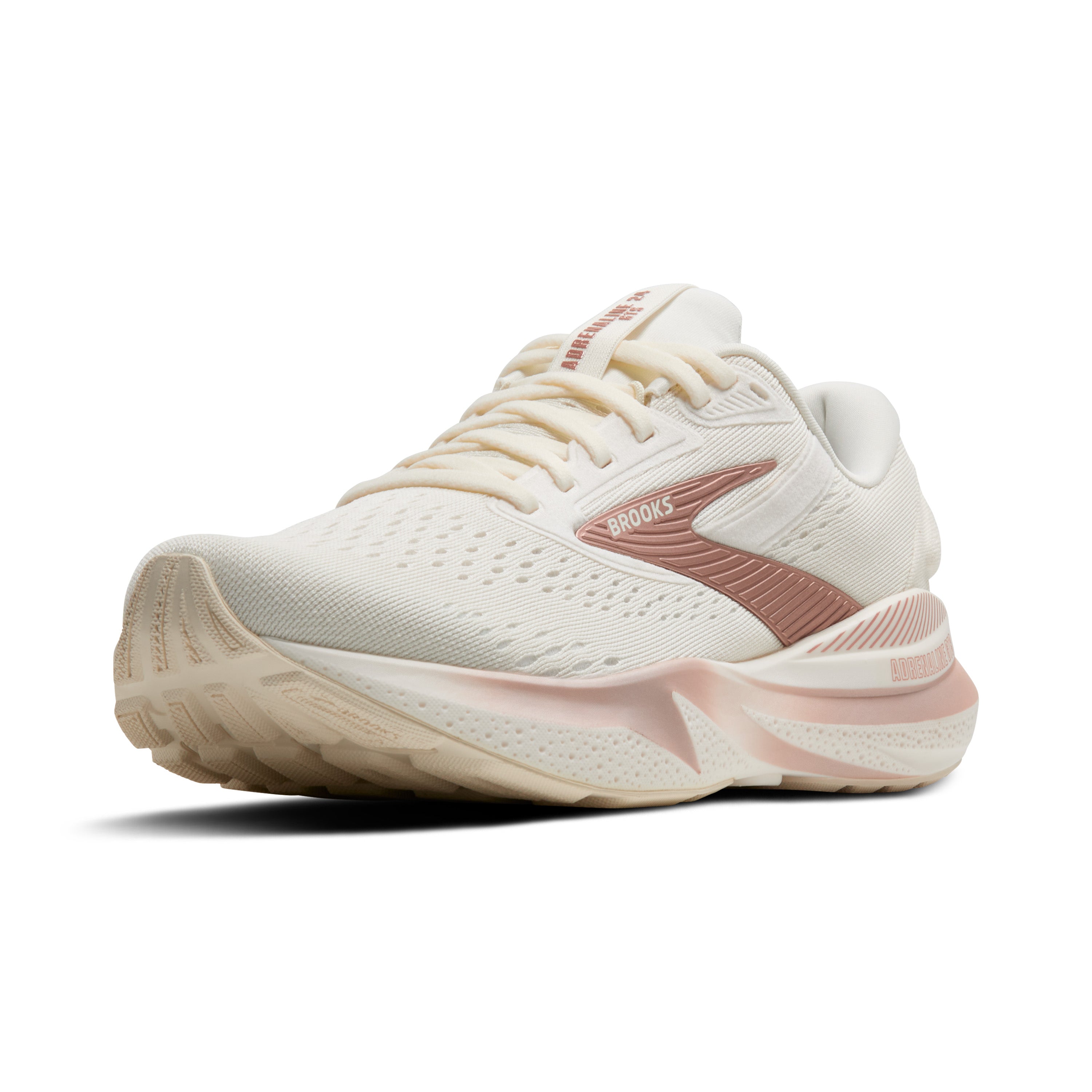 Women's Adrenaline GTS 24 Running Shoes - Lightweight Support for Jogging & Training (Coconut/Rose Gold/White) | Perfect for Road Running, Gym Workouts & Daily Comfort