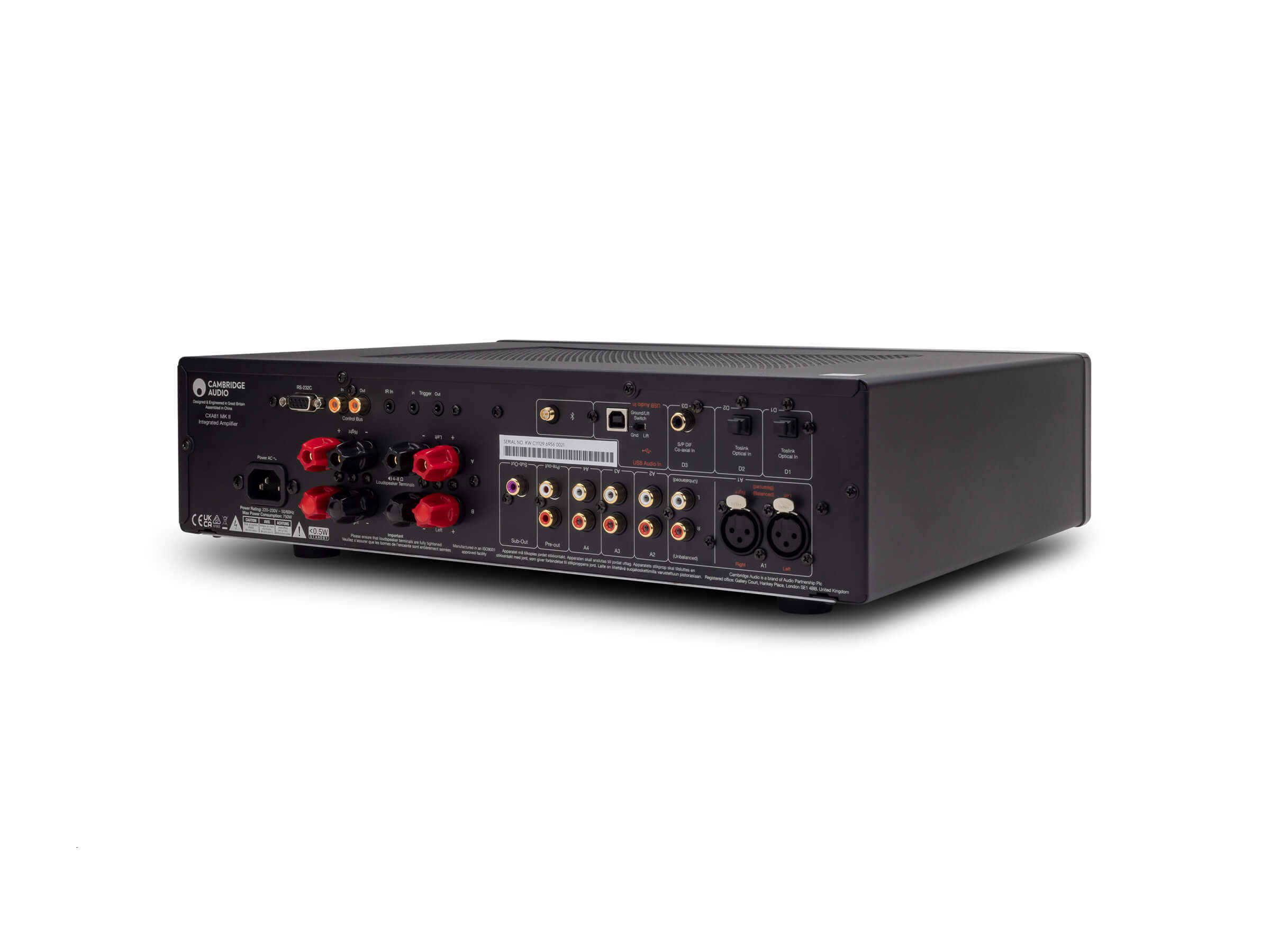 Cambridge Audio CXA81 Mk II Integrated Stereo Amplifier - High-Fidelity HiFi Audio for Home Theater & Music Listening