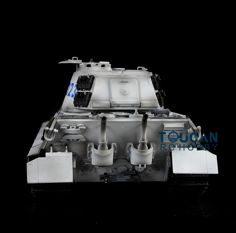 1/16 Henglong Upgraded King Tiger RC Tank 3888A - 360° Rotating Turret, Barrel Recoil, Metal Tracks & Wheels, Smoke Effect | Remote Control Military Tank for Adults & Collectors | Battle Simulation & Outdoor Play