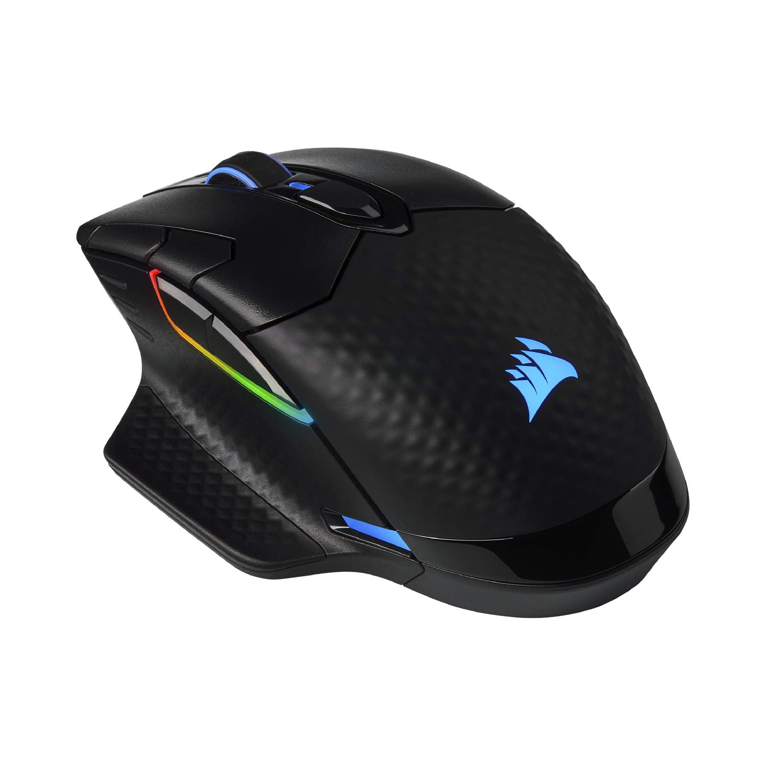 CORSAIR DARK CORE RGB PRO SE Wireless Gaming Mouse with Qi Charging - 18000 DPI, 8 Programmable Buttons, Sub-1ms Response - iCUE Compatible for PC, Mac, PS5, PS4, Xbox (Black) - Perfect for FPS, MOBA Games and Wireless Charging Convenience