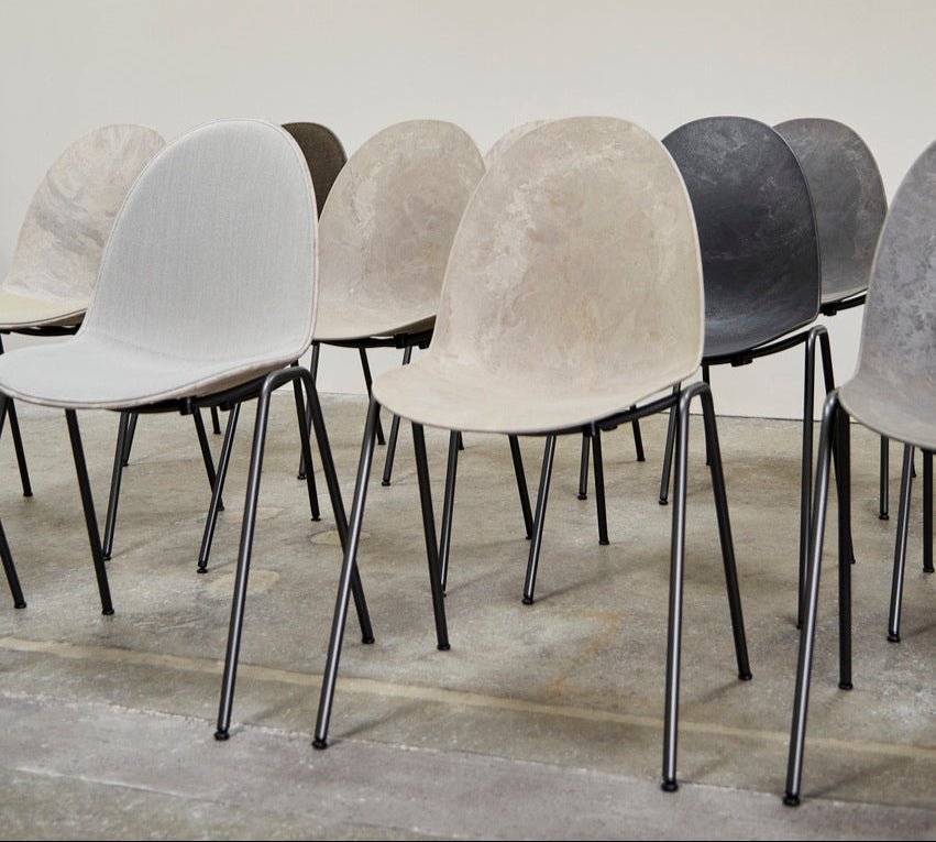 Eternity Side Chair by Mater - Modern Dining Chair for Kitchen, Living Room & Office - Sustainable Wooden Accent Chair with Ergonomic Design