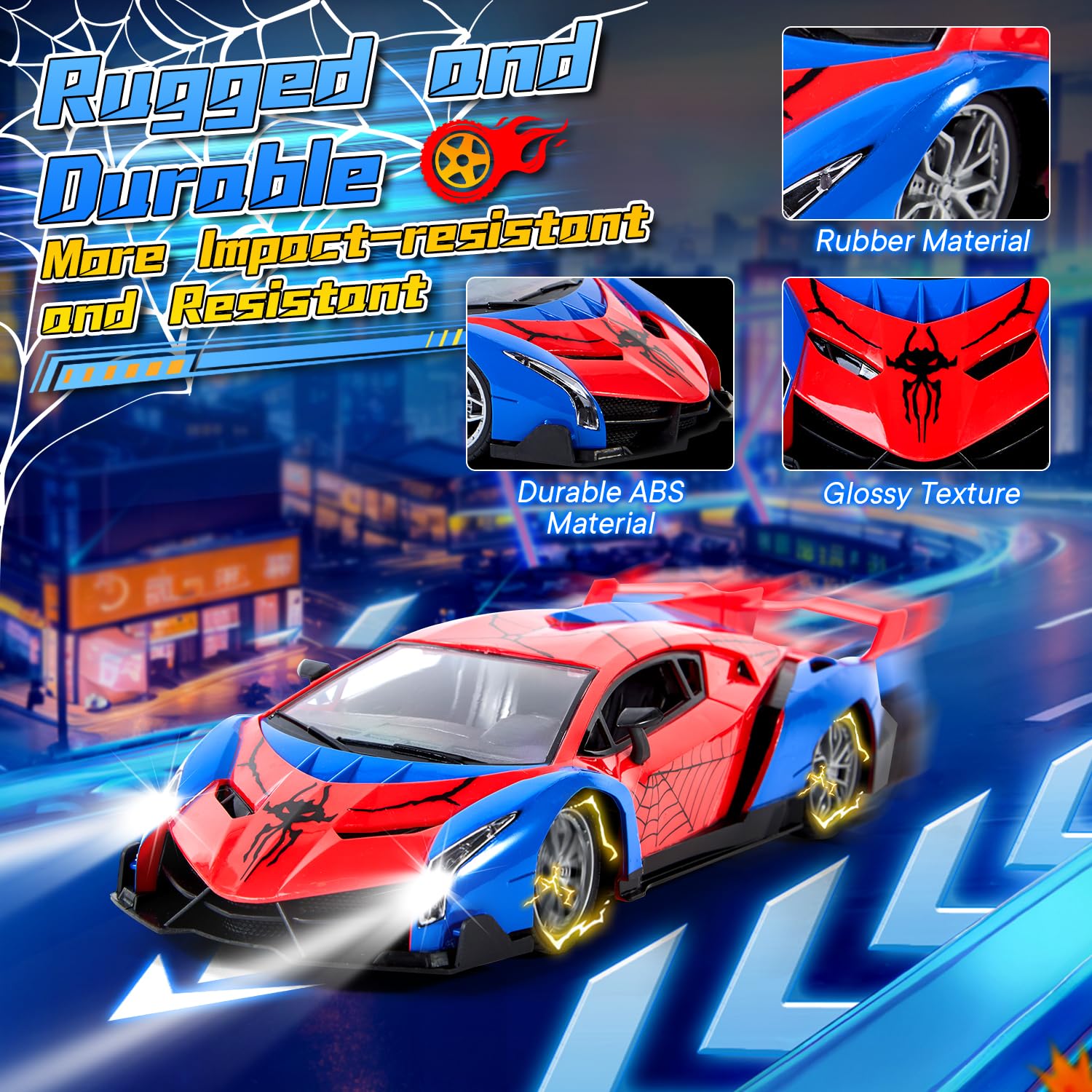 Best Remote Control RC Cars for Kids Ages 3-12 - Fast Electric Toy Cars for Boys & Girls - Durable Off-Road Vehicles with 2.4GHz Remote - Perfect Birthday Gifts for Toddlers & Children - Indoor & Outdoor Play, Racing & Adventure Fun