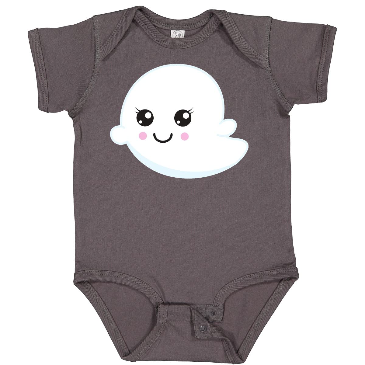 Inktastic Halloween Ghost Baby Bodysuit - Cute Smiling Ghost Trick or Treat Outfit for Infants & Toddlers - Perfect for Halloween Parties, Costume Contests & Photo Shoots