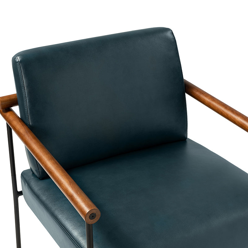 Edurne Modern Armchair with Sturdy Metal Legs - Perfect for Living Room, Office, and Lounge Areas