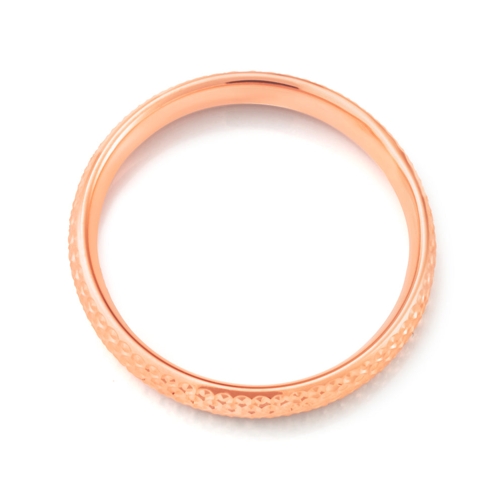 9ct Rose Gold Dicut Ring for Women - Elegant Vintage Style Jewelry for Engagement, Wedding & Special Occasions
