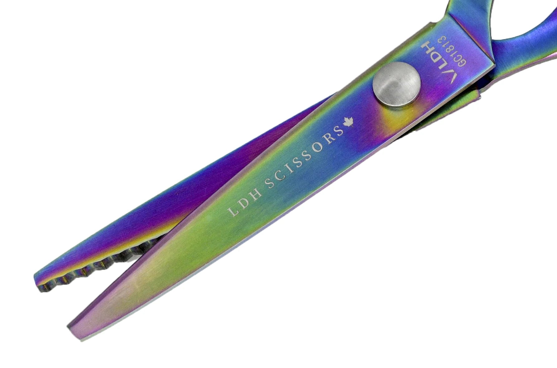 Rainbow Prism Pinking Shears - 9 Inch Professional Fabric Scissors for Sewing, Crafting & DIY Projects | Perfect for Quilting, Dressmaking & Scrapbooking